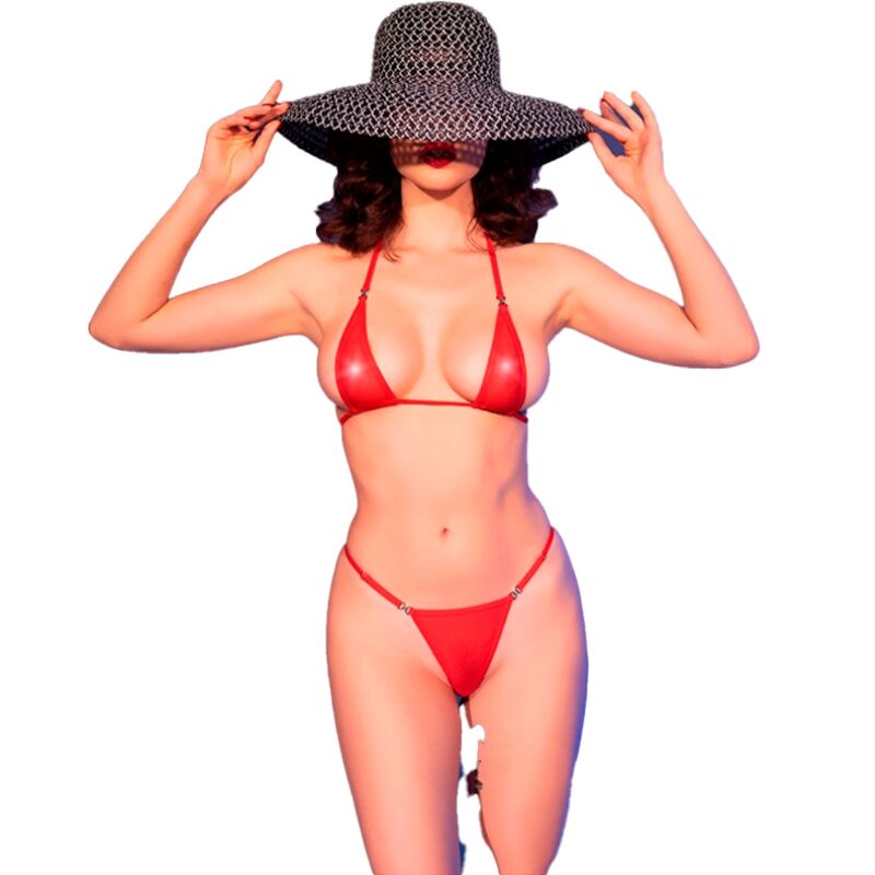 CHILIROSE - CR 4840 MICRO BIKINI RØD S/M