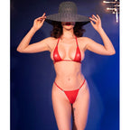 CHILIROSE - CR 4840 MICRO BIKINI RØD S/M