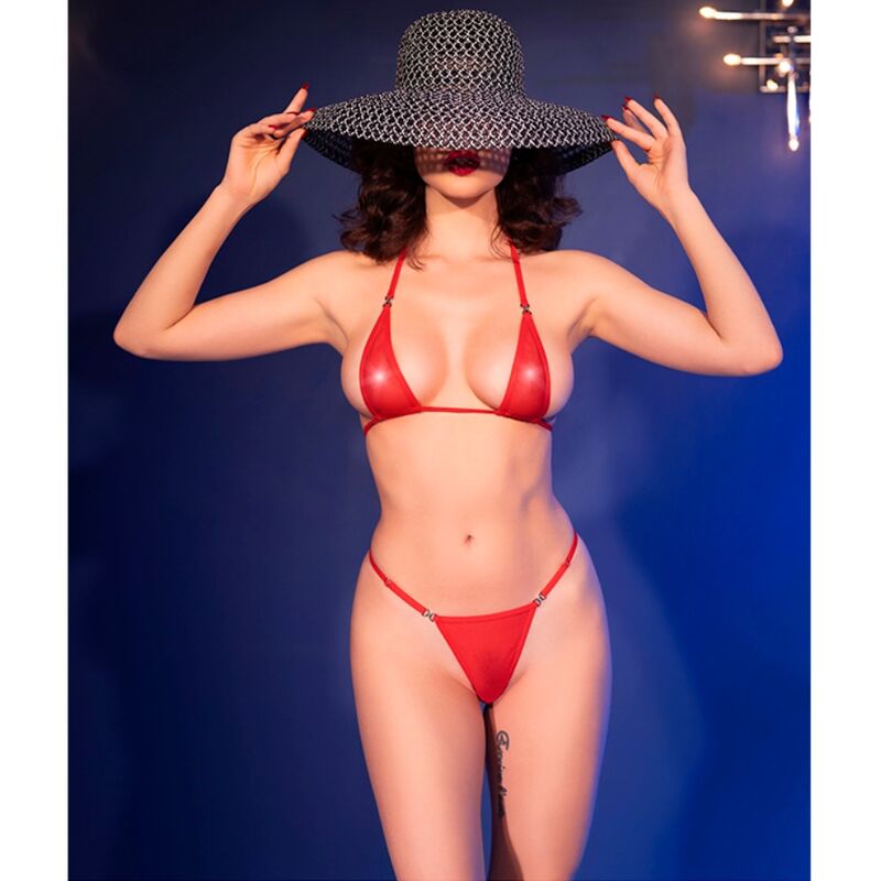 CHILIROSE - CR 4840 MICRO BIKINI RØD S/M