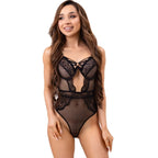 LIVCO KORSETTI MODE - PAULA LC 20209 BODY MED BLONDEDEKORATIONER SORT L/XL