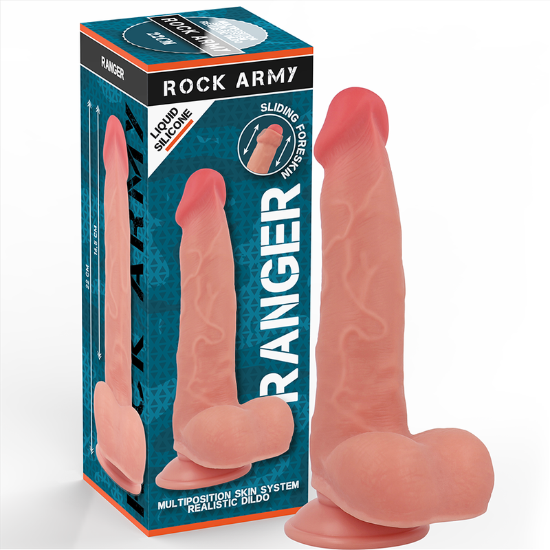 ROCKARMY - FLYDENDE SILIKONE RANGER 22 CM -O- 3,6 CM