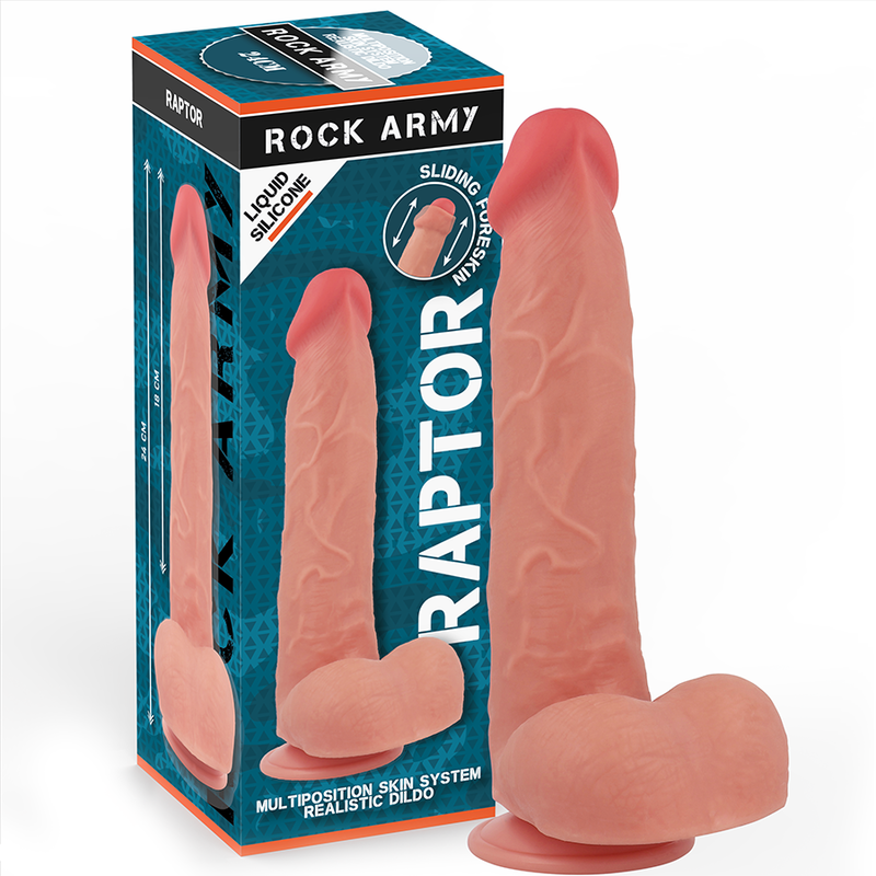 ROCKARMY - FLYDENDE SILIKONE RAPTOR 24 CM -O- 4,4 CM