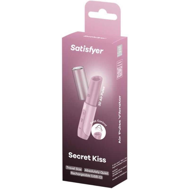 SATISFYER - HEMMELIG KYS-BØLGE-KLITORISSTIMULATOR PINK