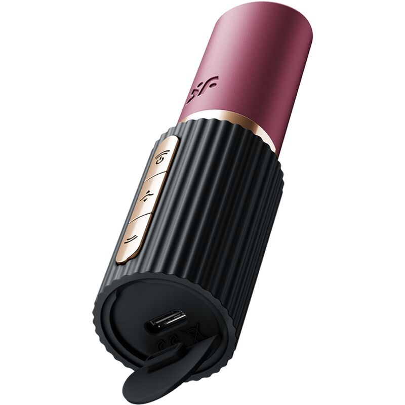 SATISFYER - PRO 2 KISS WAVE KLITORIS STIMULATOR GARNET / SORT
