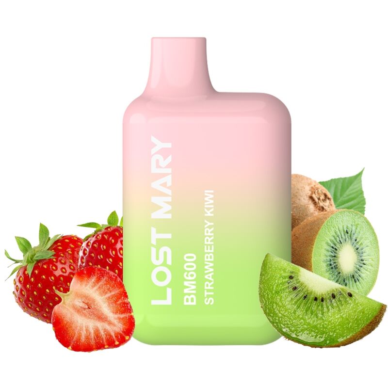 LOST MARY - BM600 NIKOTINVAPER 2% ENGANGS JORDBÆR KIWI