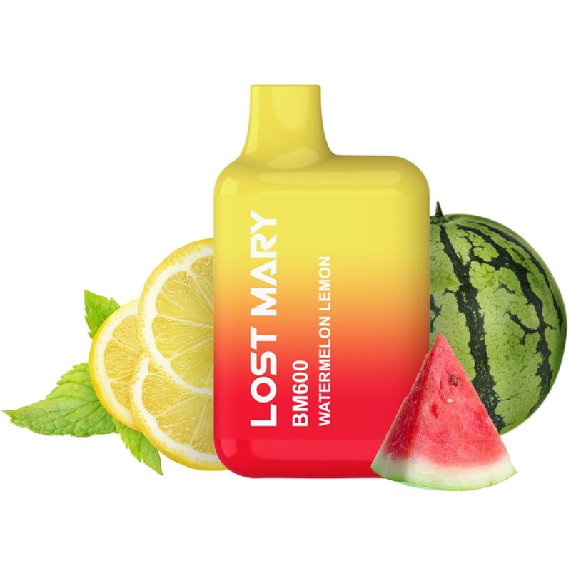 LOST MARY - BM600 NIKOTINVAPER 2% ENGANGS VANDMELON CITRON