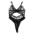 SUBBLIME - 955212 TRANSPARENT BODYSUIT MED SORT HULT BLONDE S/M