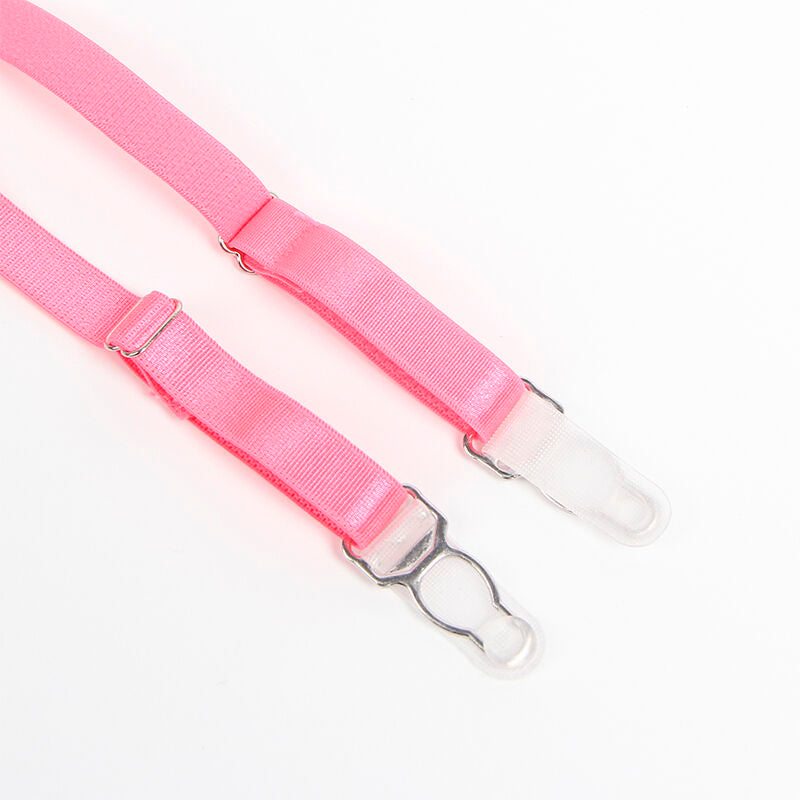 SUBBLIME - 955359 BH-SÆT MED BLONDE OG RETSTRÆKKELEDNINGER PINK OG LILLA S/M