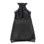 SUBBLIME - 955489 HALTER NECK DRESS WITH TRANSPARENCIES BLACK L/XL