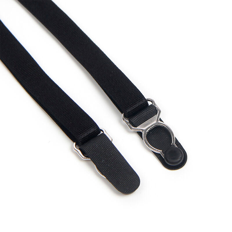 SUBBLIME - 955502 BLONDEBODYSUIT MED SLØJFER OG HÅNDTAG SORT L/XL