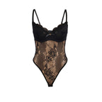 SUBBLIME - 955618 BLONDEBODYSUIT MED LUKNING I NED SORT S/M
