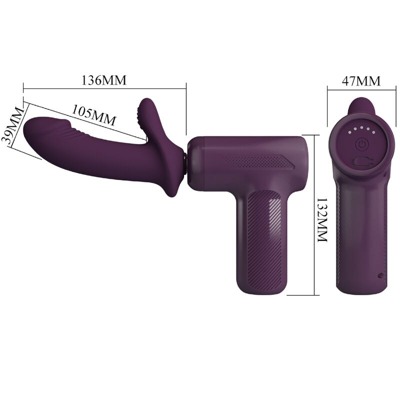 PRETTY LOVE - DJ SCHOLAR MASSAGER 5 INDSTILLINGER LILLA