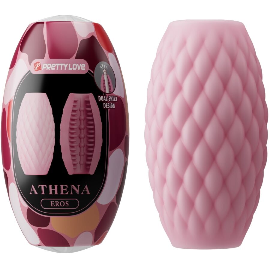 PRETTY LOVE - ATHENA EROS SILIKONE MANDLIG MAsturbator lyserød