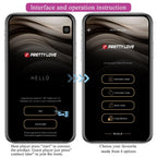 PRETTY LOVE - LEVIATHAN APP CONTROLLED VIBRATOR PURPLE