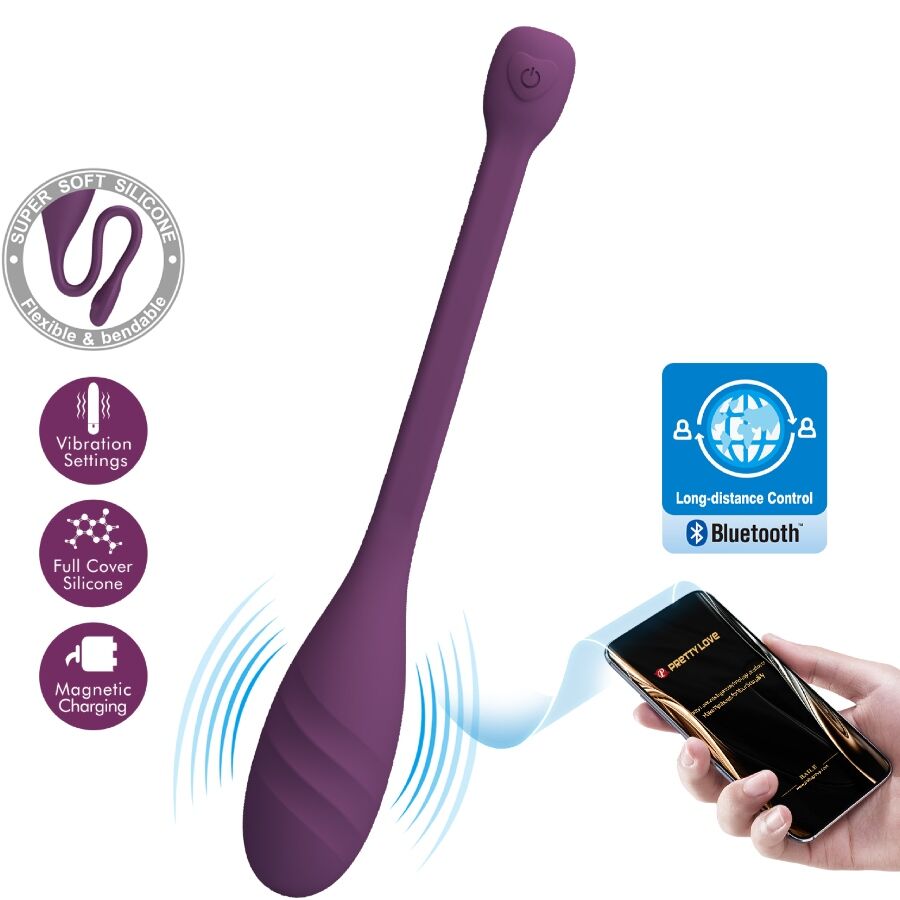 PRETTY LOVE - LEVIATHAN APP-KONTROLLERET VIBRATOR LILLA