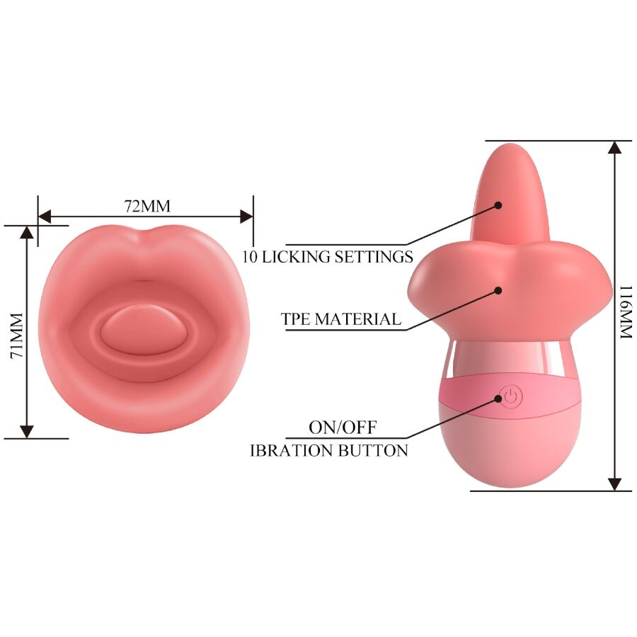 PRETTY LOVE - KYLEE TUNGEKLITORISSTIMULATOR 10 VIBRATIONER NØGEN PINK