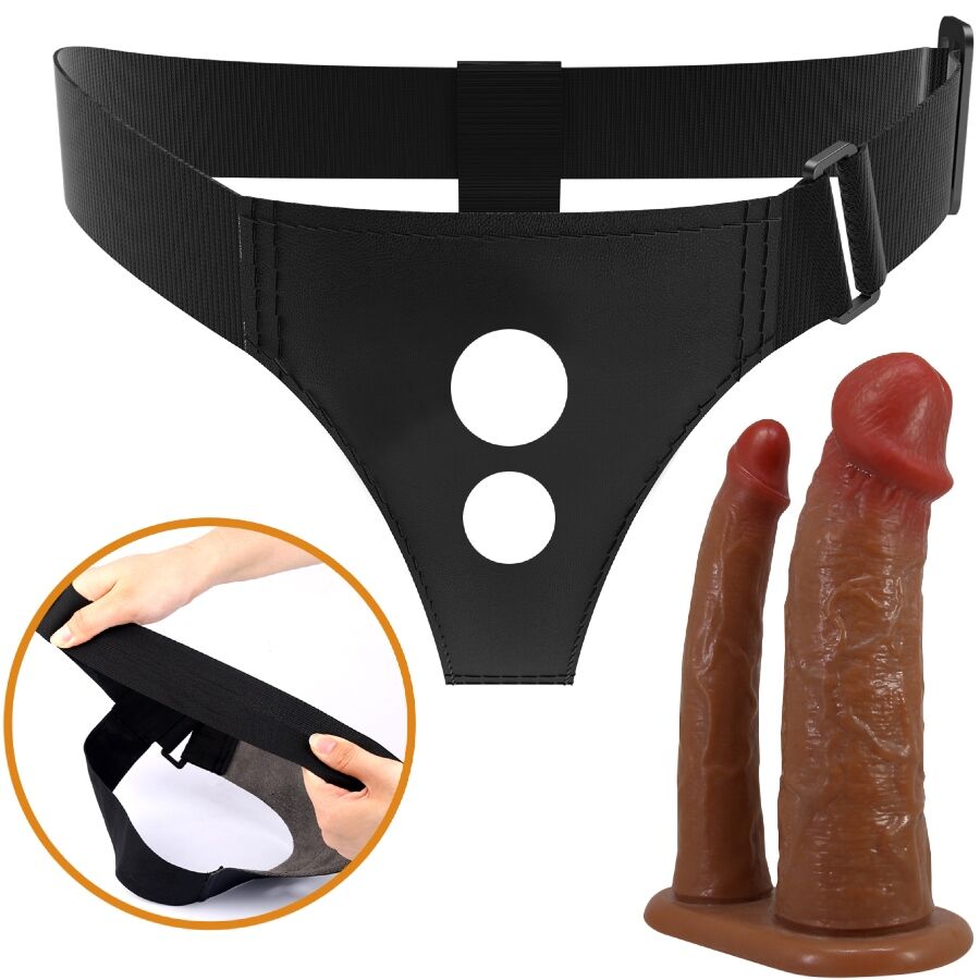 PRETTY LOVE - KEAVEN SELETRUSSER UNIVERSEL & KOMFORTABEL DOBBELT DILDO