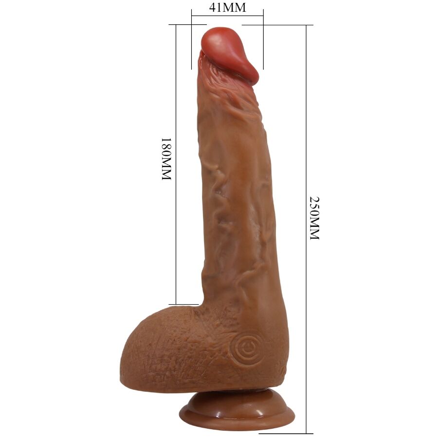 BAILE - BEAUTIFUL WILKS 5-INDSTILLINGER REALISTISK VIBRATOR 25 CM MULATO