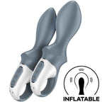 SATISFYER - LUFTPUMP BOOTY 1 ANAL OPPUSTBAR VIBRATOR GRÅ