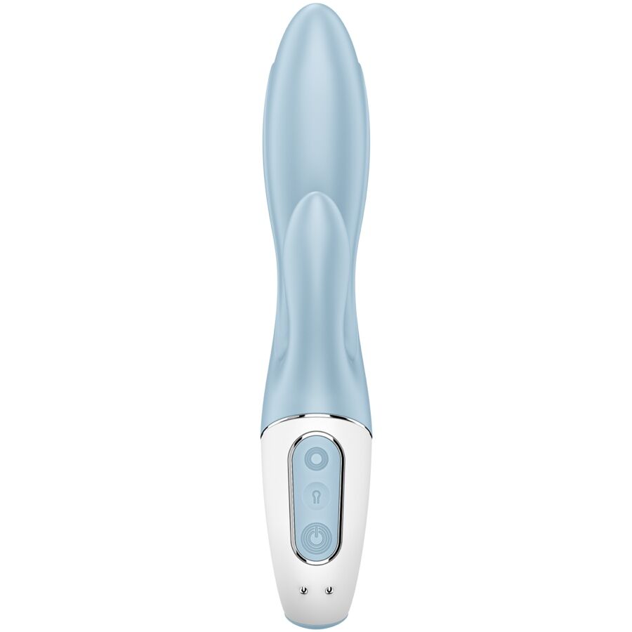 SATISFYER - LUFTPUMPE KANIN 1 OPPUSTELIG KANINVIBRATOR BLÅ