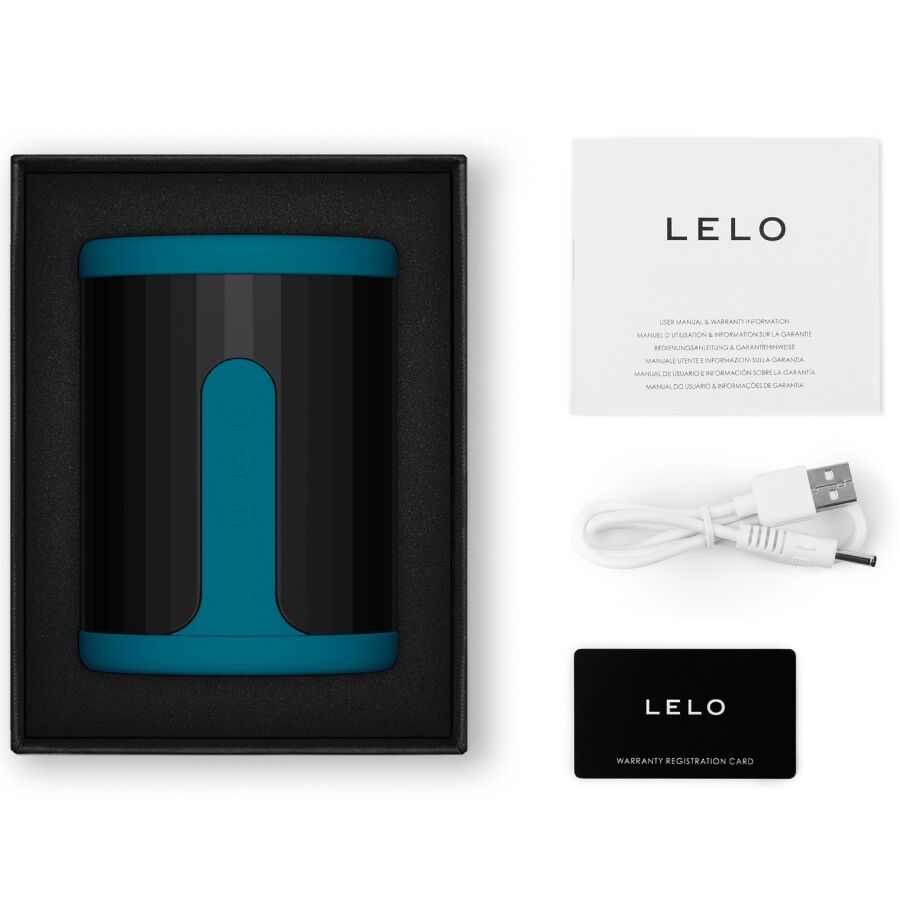 LELO - F2S™ BLÅKLÅR MANDLIG MAsturbator BLÅ