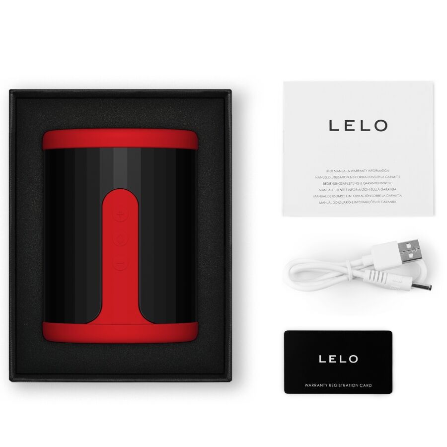 LELO - F2S™ BLÅKRUGET MANDLIG MAsturbator RØD