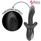 IBIZA - KRAFTIG VIBRATOR MED STØVENDE OG BIDENDE EFFEKT