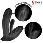 IBIZA - BÆRBAR VIBRATOR MED G-PUNKT OG KLITORISSTIMULERING MED FJERNBETJENING