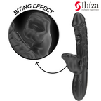 IBIZA - VIBRATOR OG KLITORISSTIMULATOR MED BID- OG ROTATIONSEFFEKT