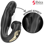 IBIZA - ROSE VIBRATOR MED SVIPPEEFFEKT OG KLITOSTIMULATOR