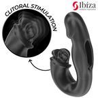 IBIZA - ROSE VIBRATOR MED SVIPPEEFFEKT OG KLITOSTIMULATOR