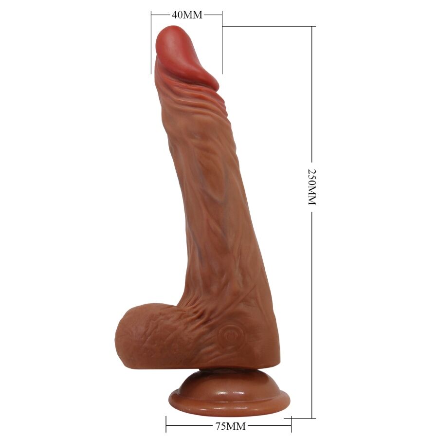 BAILE - CALISTO REALISTISK DILDO 24 CM KØD