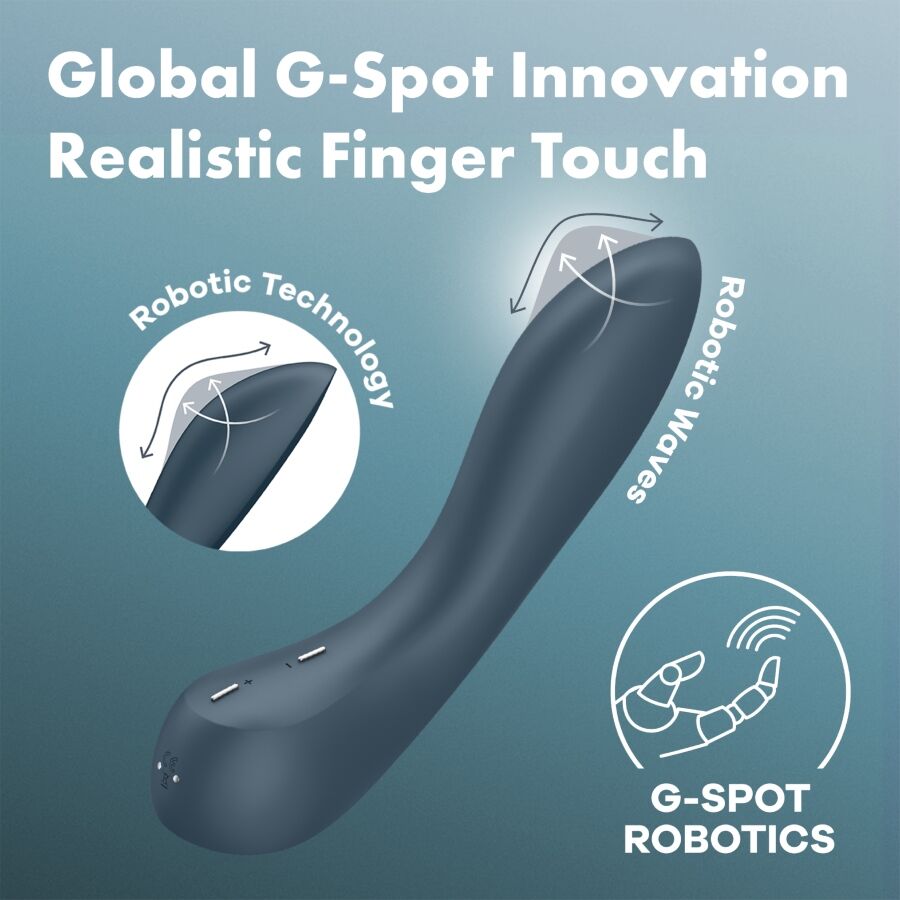 SATISFYER - G-SPOT WAVE 4 12 VIBRATIONER PROGRAM VIBRATOR MØRKEGÅ