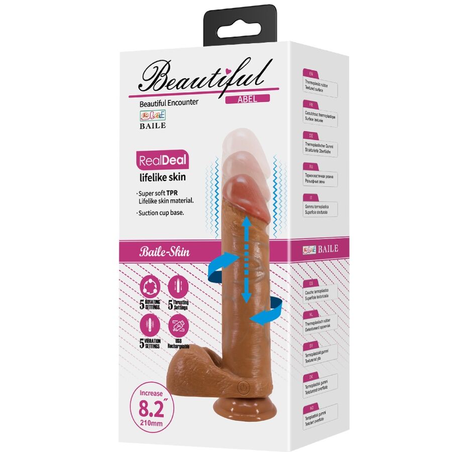 BAILE - ABEL REALISTISK DILDO 21 CM MULAT