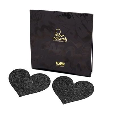BIJOUX - INDISCRETS FLASH SORT HJERTE NIPPLE CUTS