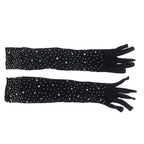 SUBBLIME - 957469SHINE TRANSPARENTE HANDSKER SORT S/M