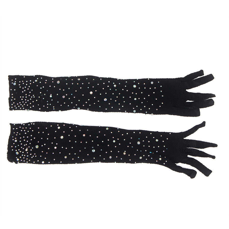 SUBBLIME - 957469SHINE TRANSPARENTE HANDSKER SORT S/M