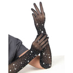 SUBBLIME - 957469SHINE TRANSPARENTE HANDSKER SORT S/M