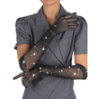 SUBBLIME - 957469SHINE TRANSPARENTE HANDSKER SORT S/M