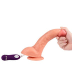 SHEQU - BEAST VIBRERENDE DILDO MED FJERNBETJENING 24,5 CM