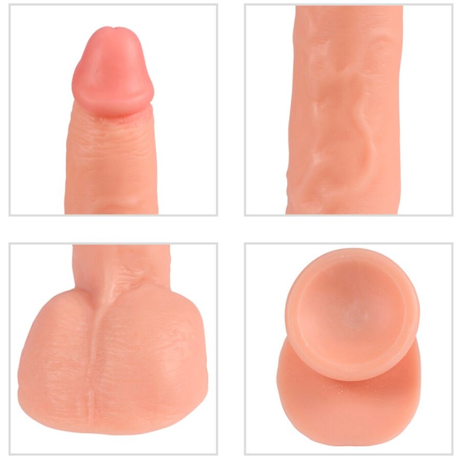 SHEQU - BEAST VIBRERENDE DILDO MED FJERNBETJENING 24,5 CM