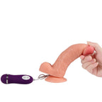 SHEQU - IRON DRAGON VIBRATOR DILDO MED FJERNBETJENING 17,5 CM
