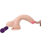 SHEQU - HOLY DRAGON VIBRATOR DILDO MED FJERNBETJENING 20,5 CM