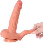 SHEQU - HAYDEN DILDO OG KLITORIS STIMULATOR MED VIBRATION OG FJERNBETJENING 16 CM