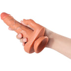 SHEQU - JULIAN DILDO OG KLITORIS STIMULATOR MED VIBRATION OG FJERNBETJENING 16 CM