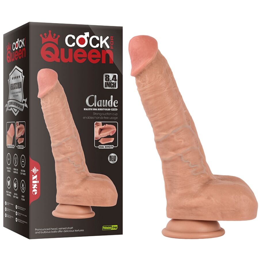 XISE - CLAUDE REALISTISK DILDO MED DOBBELT TÆTHED 16,5 CM
