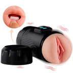 SHEQU - KAY DOBBELT MASTURBATOR MED DOBBELT MUND- OG VAGINAVIBRATION