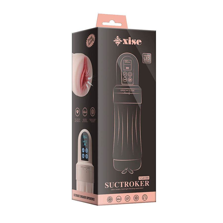 XISE - SUCTROKER V3.0 III VAGINA MASURBATØR MED VIBRATION