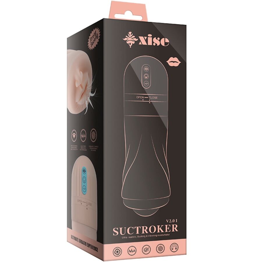 XISE - SUCTROKER V2.0 I MUNDMASTURBATOR MED VIBRATION