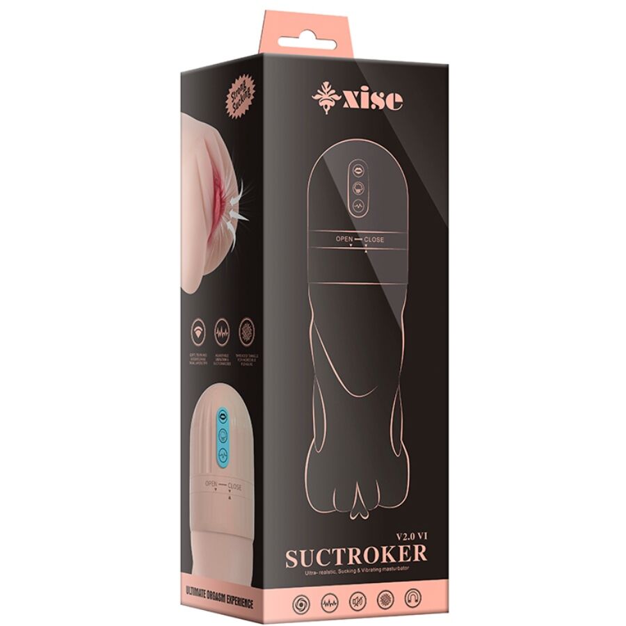 XISE - SUCTROKER V2.0 VI VAGINA MASURBATØR MED VIBRATION